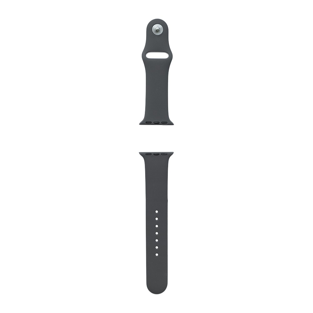 Ремень для Apple Watch 38-40мм (силикон) - тёмно-коричневый