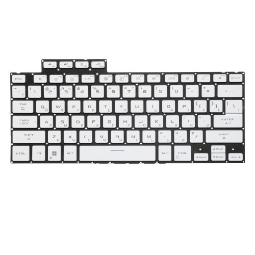 Клавиатура для Asus ROG Zephyrus G14 GA402XY белая с подсветкой