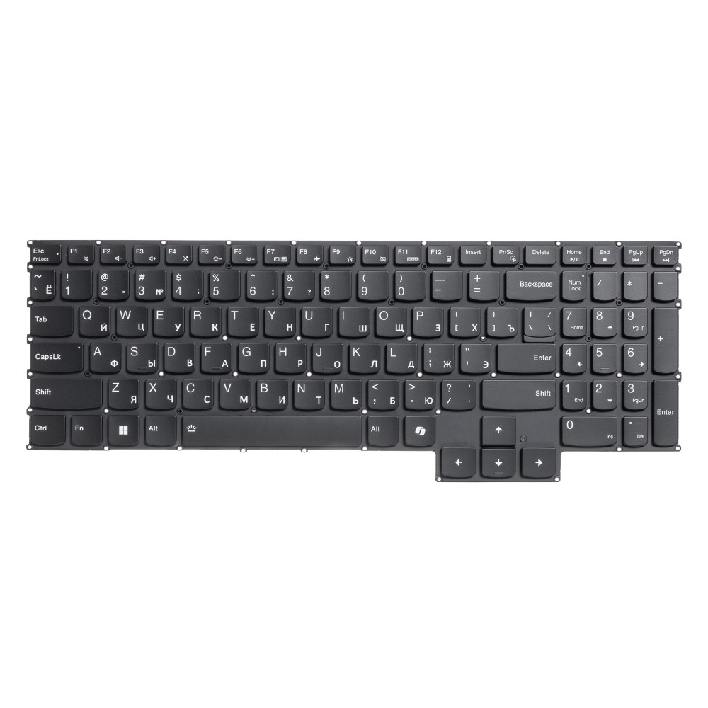 Клавиатура для Lenovo LOQ 15APH8 черная с RGB подсветкой (Copilot key)