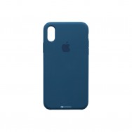 Чехол для iPhone X / iPhone XS силиконовый (тёмно-бирюзовый)