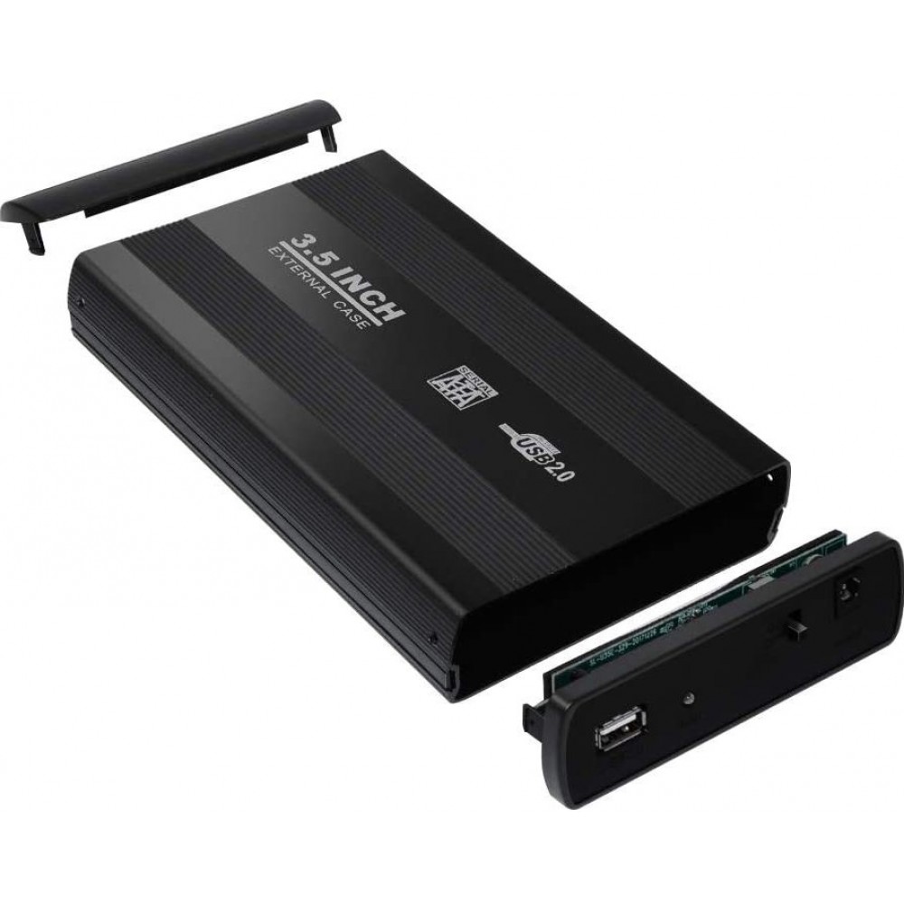 Бокс для жесткого диска HDD 3.5" - USB 3.0 (черный)