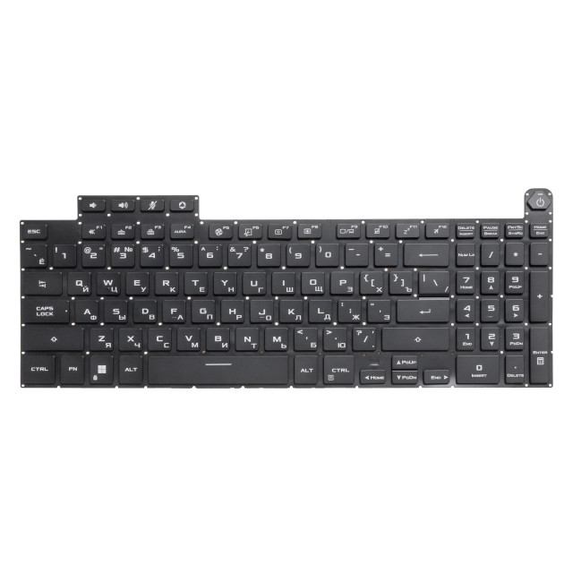  Клавиатура для Asus TUF Gaming A17 FA707RR с RGB подсветкой (версия 2)