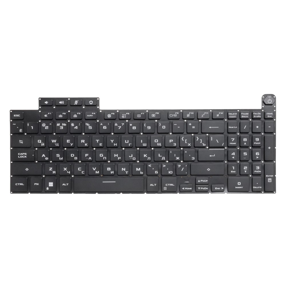  Клавиатура для Asus TUF Gaming A17 FA707RR с RGB подсветкой (версия 2)