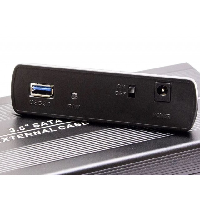 Бокс для жесткого диска HDD 3.5" - USB 3.0 (черный)