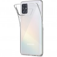Чехол для Samsung Galaxy A71 SM-A715F силиконовый (прозрачный)