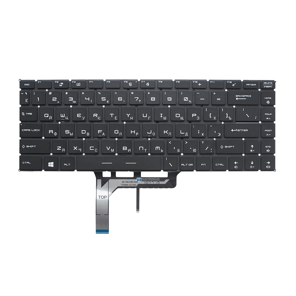Клавиатура для MSI GS65 8RF (Stealth Thin) с подсветкой
