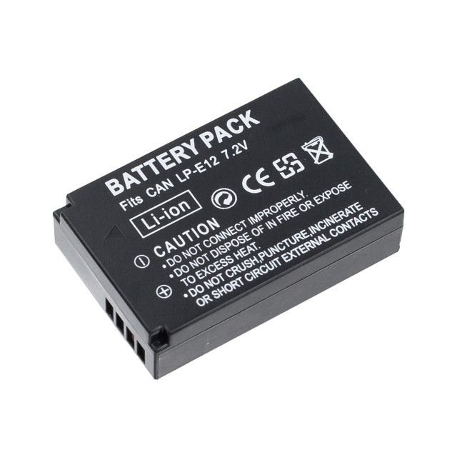 Аккумулятор LP-E12 для Canon EOS 100D, EOS M - 1250mAh