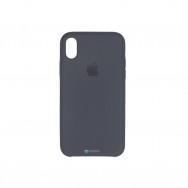 Чехол для iPhone XR силиконовый (тёмно-серый)