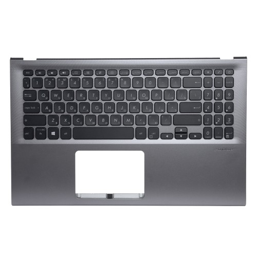 Топкейс с клавиатурой для Asus VivoBook X512JP - серый с подсветкой