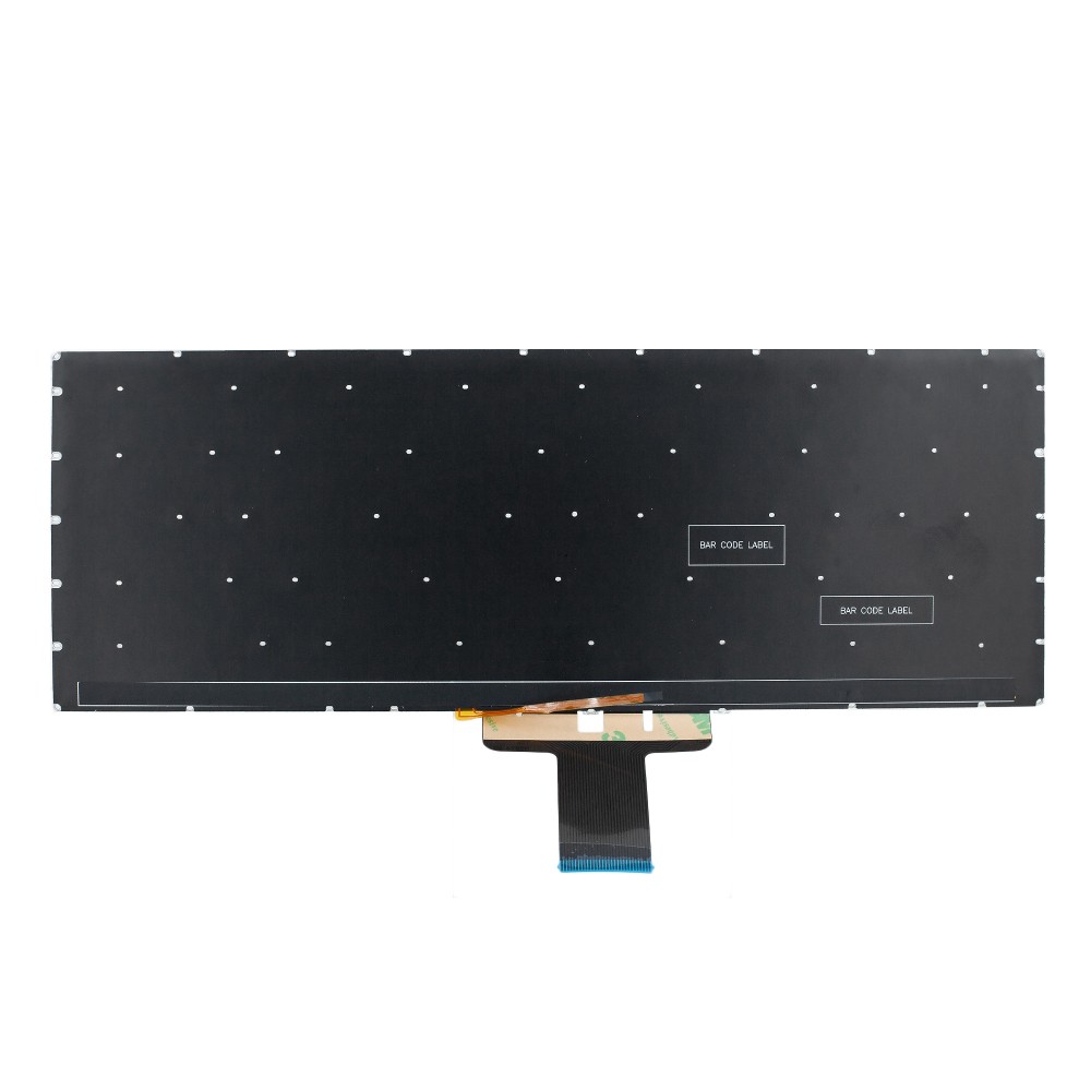 Клавиатура для Asus VivoBook S433FA серебристая с подсветкой