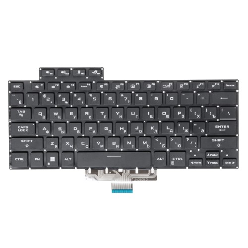 Клавиатура для Asus ROG Zephyrus M16 GU603HE черная с RGB подсветкой