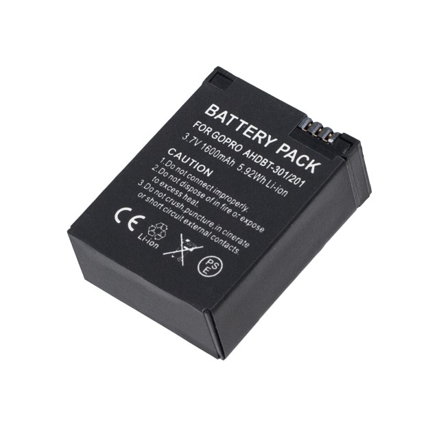 Аккумулятор AHDBT-301 для GoPro HERO 3 | HD HERO3 | AHDBT-302 - 1600mAh