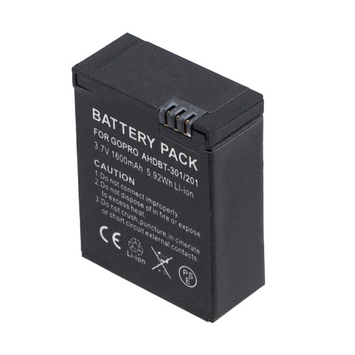 Аккумулятор AHDBT-301 для GoPro HERO 3 | HD HERO3 | AHDBT-302 - 1600mAh