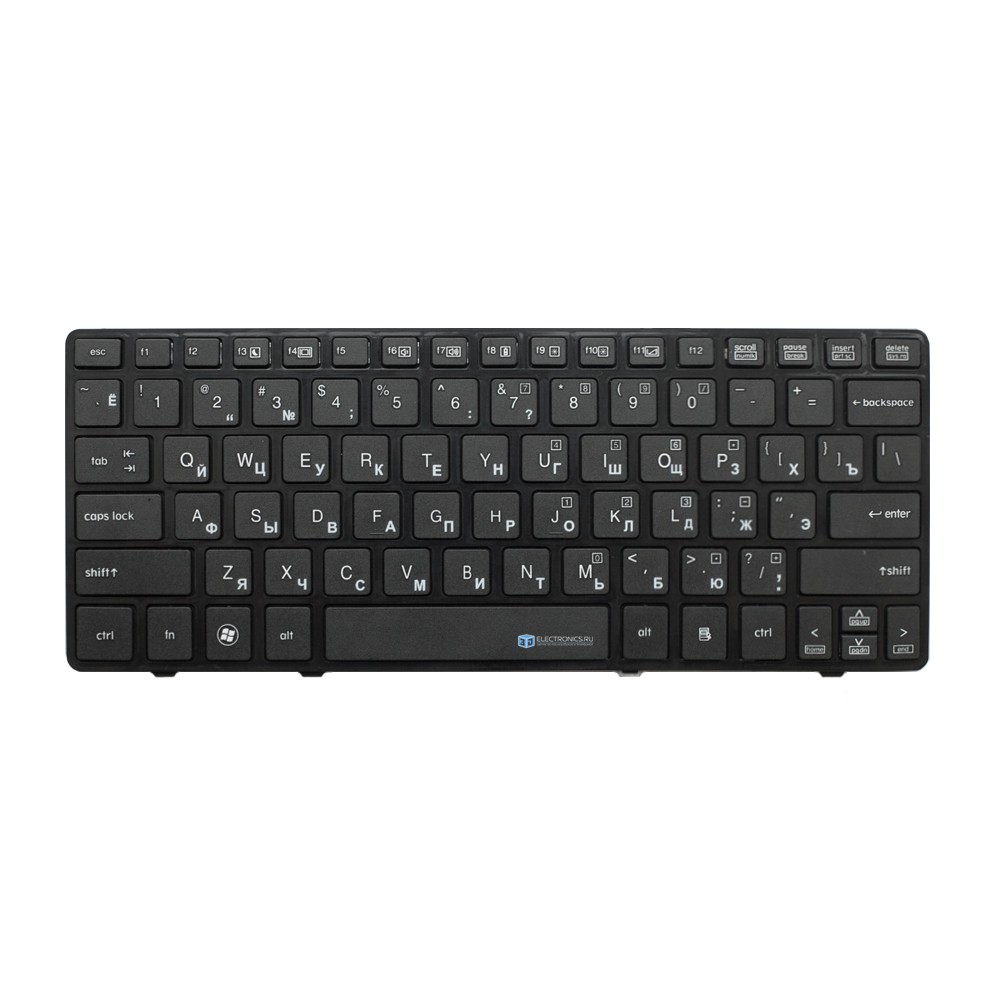Клавиатура для HP EliteBook 2560p с черной рамкой