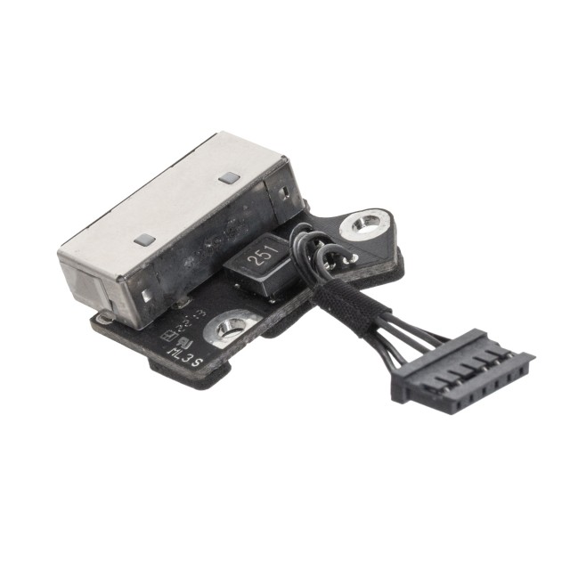 Плата питания с разъемом MagSafe2 для MacBook Pro Retina 15" A1398 (Mid 2012 - Mid 2015)