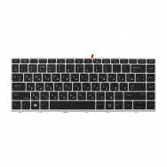 Клавиатура для HP ProBook 440 G5 с подсветкой (серая рамка)