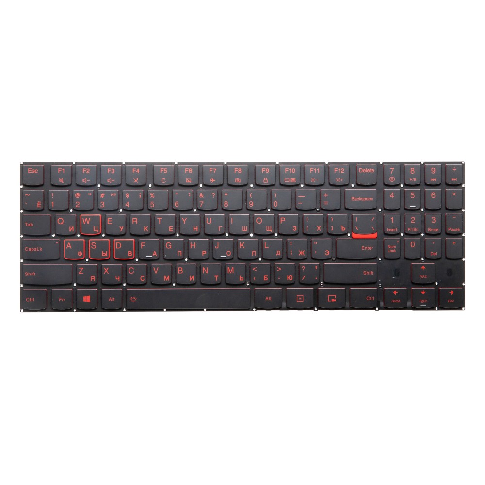 Клавиатура для Lenovo Legion Y520-15IKB красная подсветка - ORG
