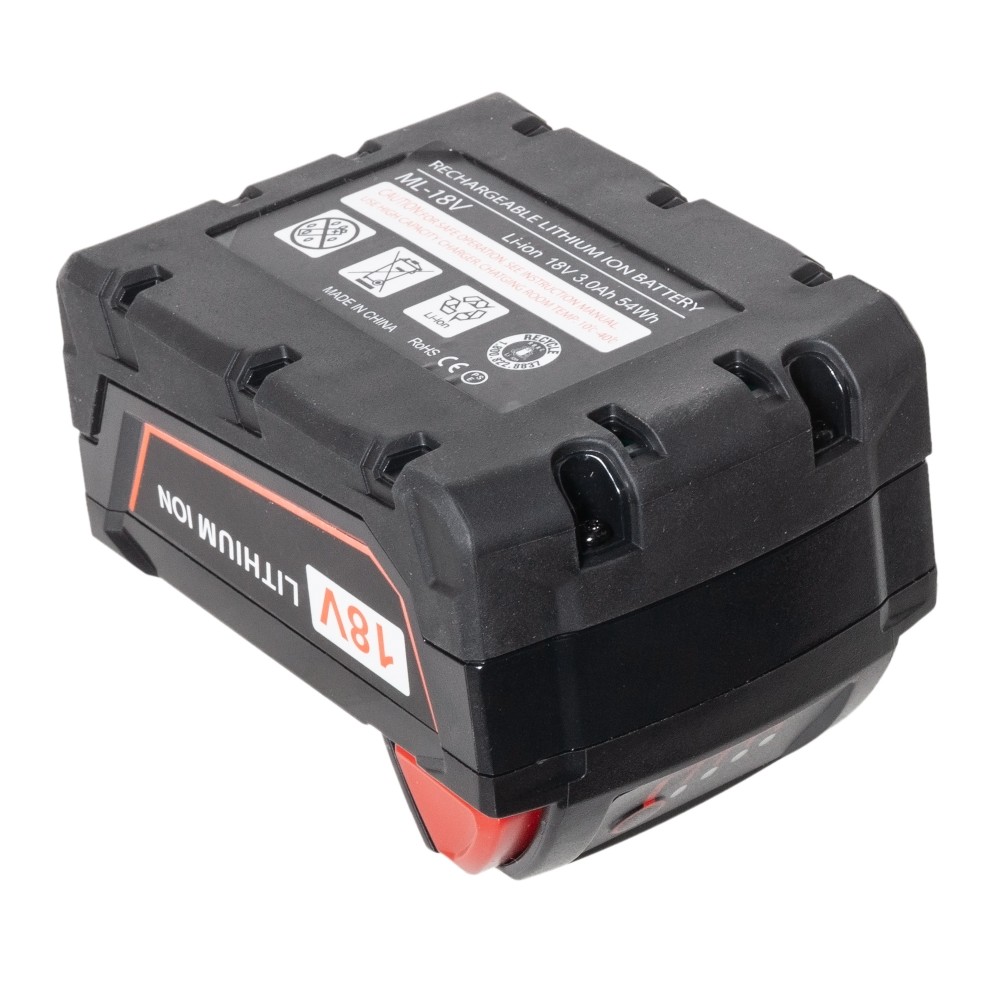 Аккумулятор для Milwaukee M18 B5 | M18 BDD-0 | M18 GG-201C | M18 B2 | HD18 HIW-402С | M18 BDD-202C - 3000mah