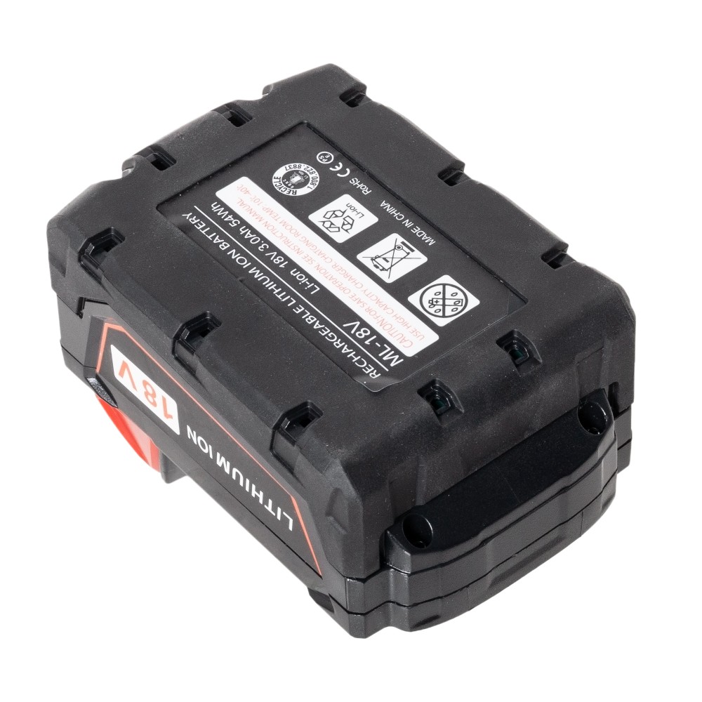 Аккумулятор для Milwaukee M18 B5 | M18 BDD-0 | M18 GG-201C | M18 B2 | HD18 HIW-402С | M18 BDD-202C - 3000mah