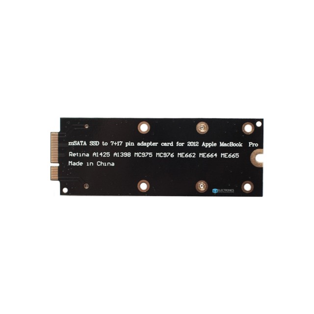 Адаптер-переходник mSATA - Apple 7+17pin для Macbook Pro A1398/A1425 2012-2013
