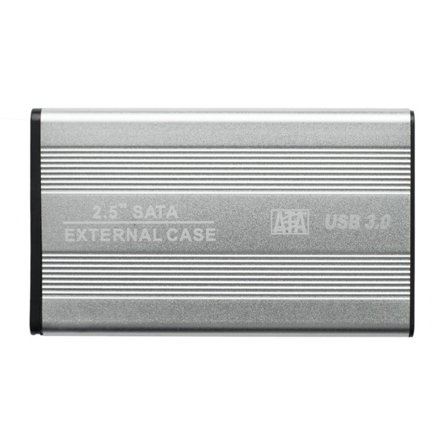 Бокс для жесткого диска 2.5" - USB 3.0 алюминиевый (серебро)