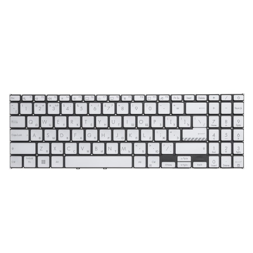 Клавиатура для Asus VivoBook 15 X1502ZA серебристая с подсветкой