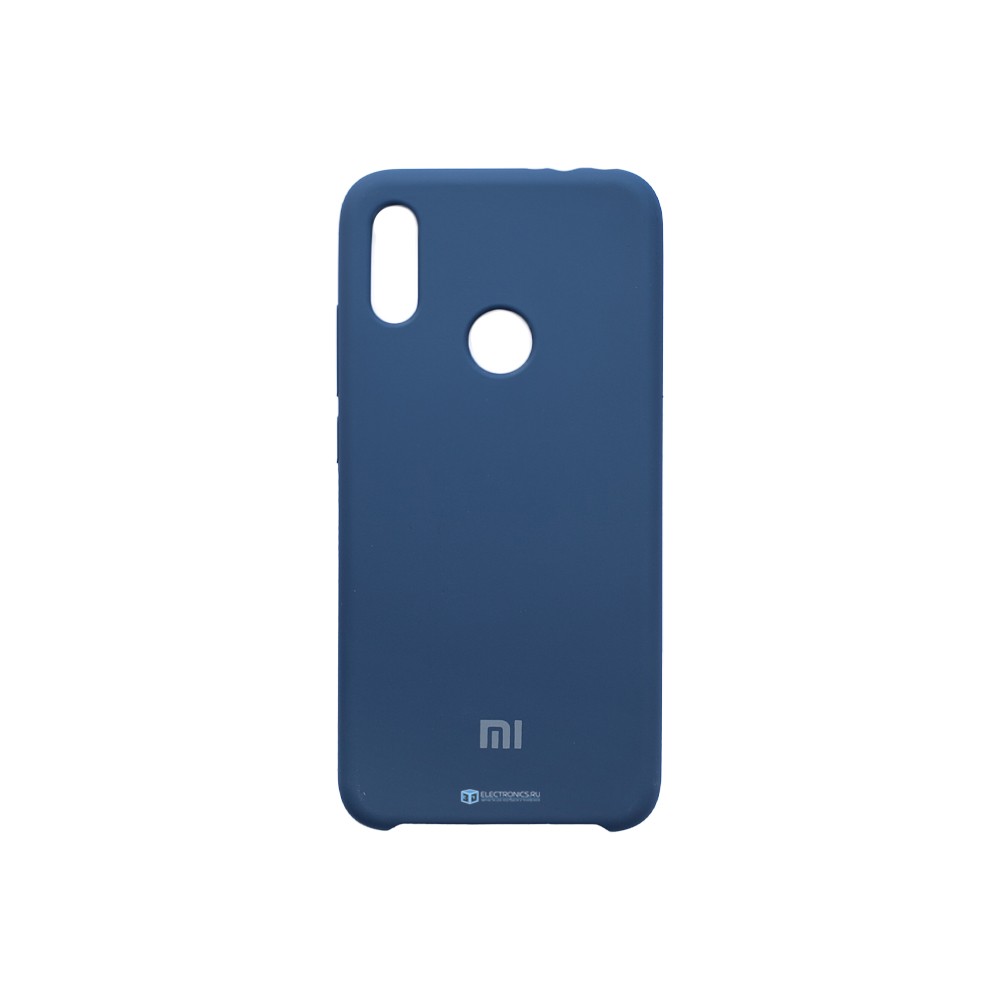 Чехол для Xiaomi Redmi Note 7 силиконовый (тёмно-синий)