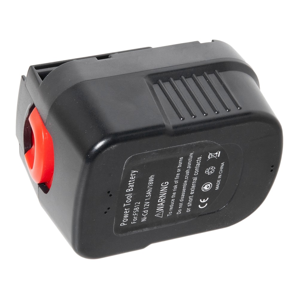 Аккумулятор A12 для шуруповерта Black Decker EPC12 | EPC12CA | HP126F2K | XTC121 | EPC126 | HPB12 - 1500mAh