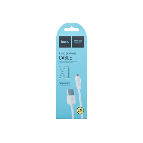 Кабель USB - microUSB (White 1m) HOCO X1