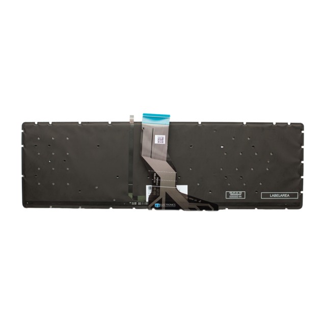 Клавиатура для HP Pavilion 17-ab200 серебристая с подсветкой