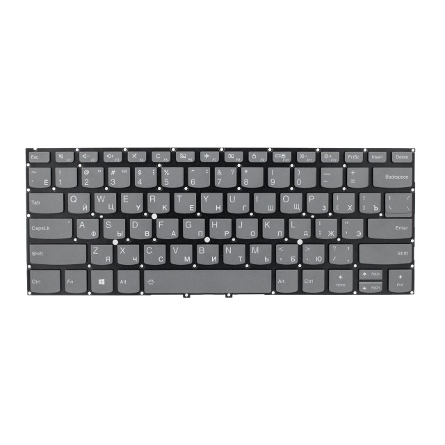 Клавиатура для Lenovo Yoga C930-13IKB серая с подсветкой