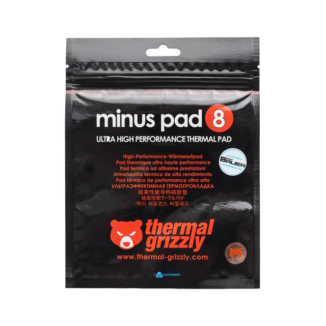 Термопрокладка Thermal Grizzly Minus Pad 8 30x30x1.5mm 8wmk