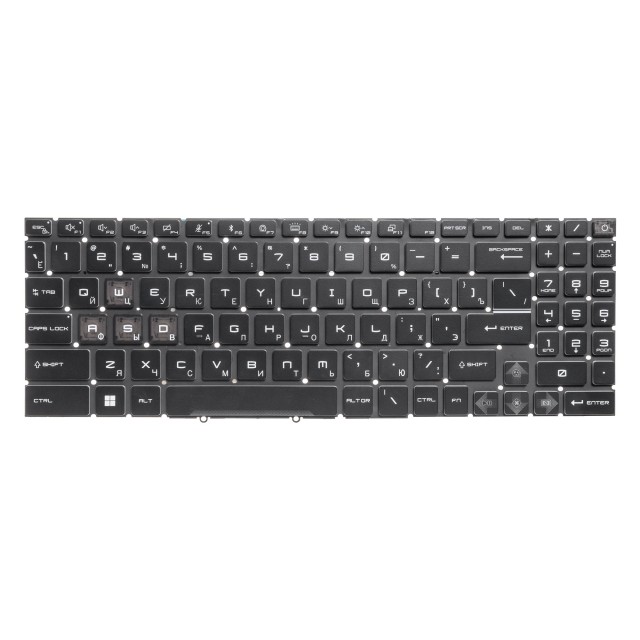 Клавиатура для ноутбука MSI Vector 16 HX A13VHG с подсветкой (RGB Per-Key)