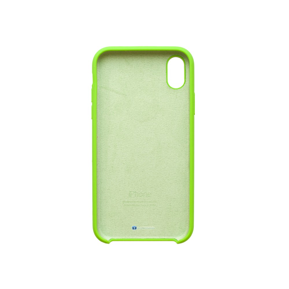 Чехол для iPhone XR силиконовый (зеленый)