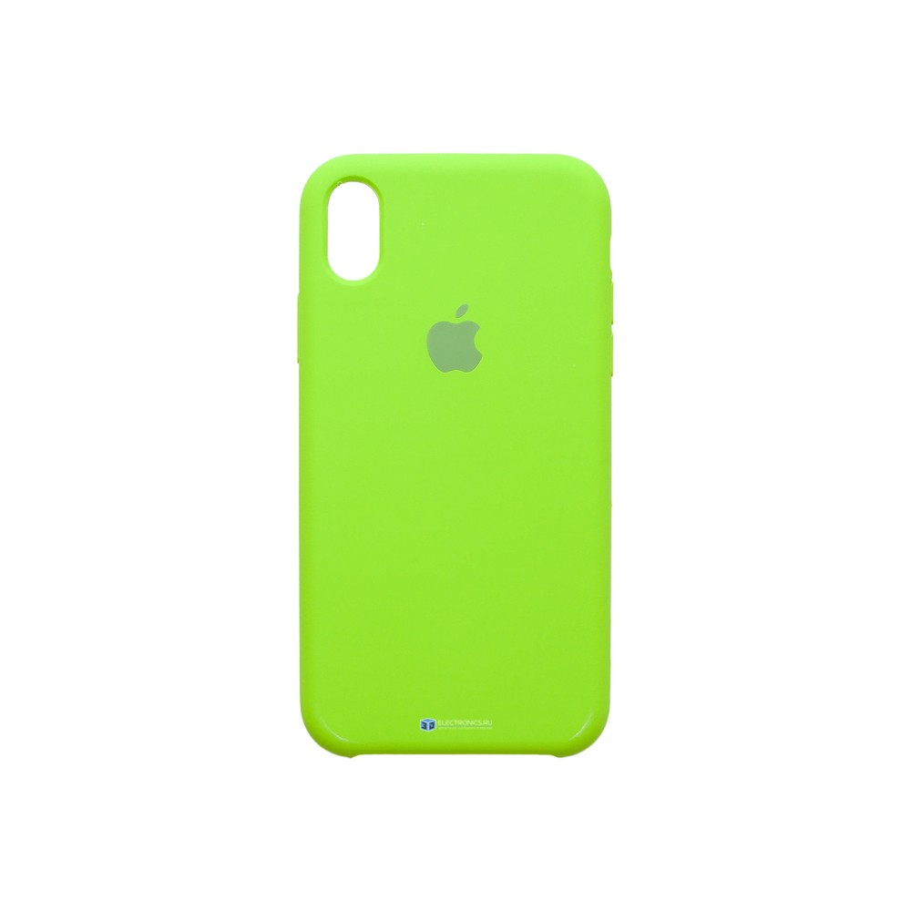 Чехол для iPhone XR силиконовый (зеленый)