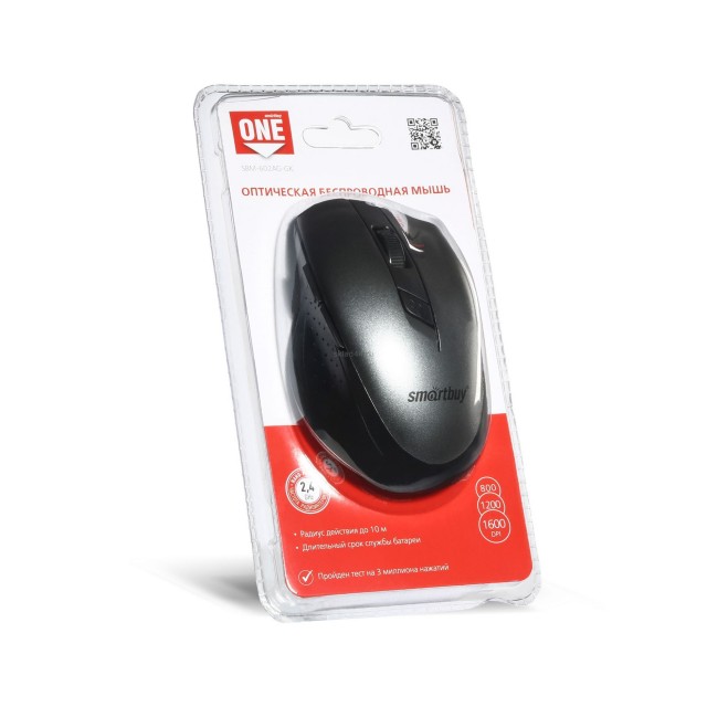 Беспроводная мышь SmartBuy SBM-602AG-GK - черно-серая