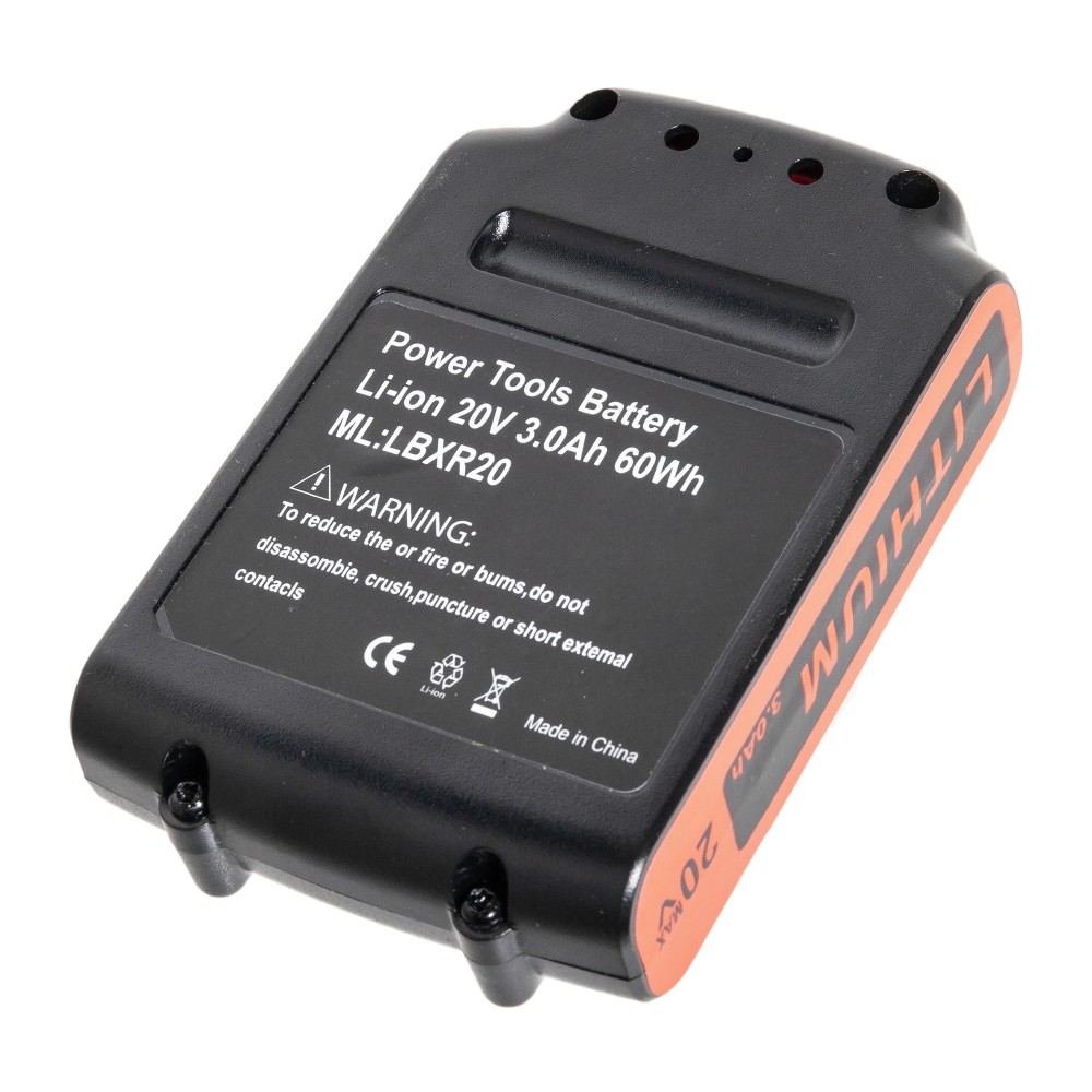 Аккумулятор BL2018 для шуруповерта Black Decker LGC120 | LB20 | BL2018-XJ | LBXR20 | LBX20 | ASL186K - 3000mAh