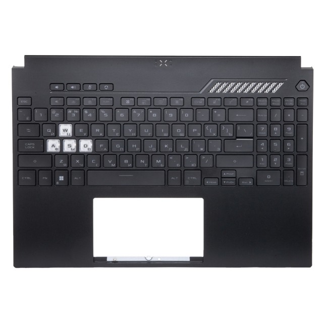 Топкейс с клавиатурой для Asus TUF Dash F15 FX517ZE с RGB подсветкой