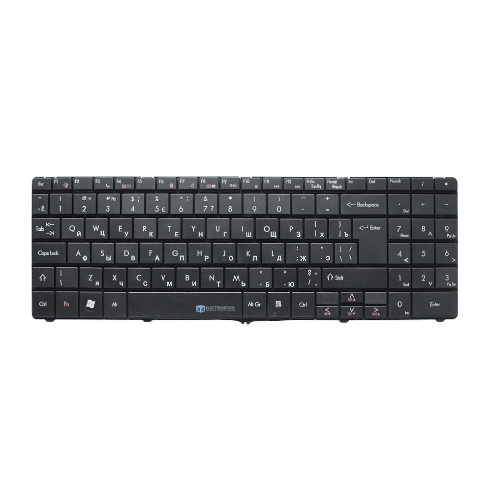 Клавиатура для PACKARD BELL EASYNOTE TJ75 черная