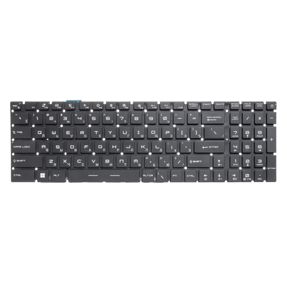 Клавиатура для ноутбука MSI Alpha 17 C7VF с подсветкой (RGB Per-Key)