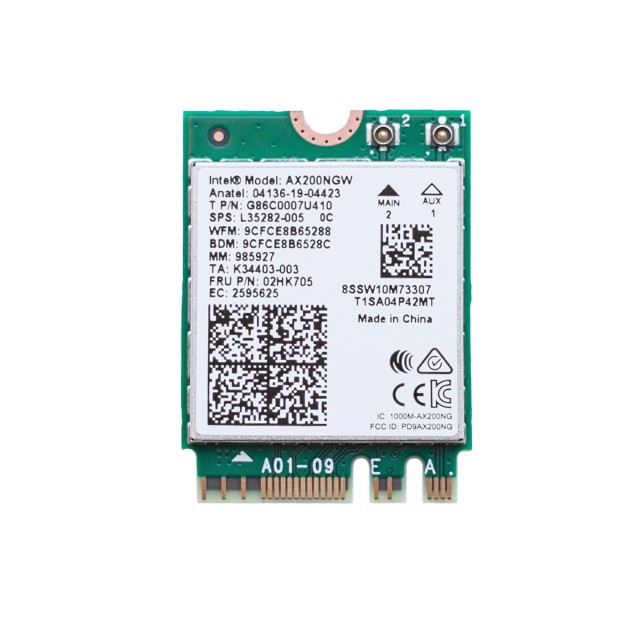 Адаптер Wi-Fi Intel AX200NGW Dual Band  2.4/5 ГГц