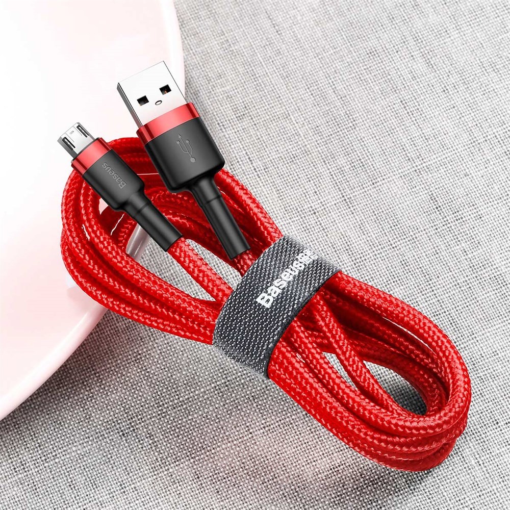 Кабель Baseus Cafule USB - microUSB (CAMKLF) 2 м - красный