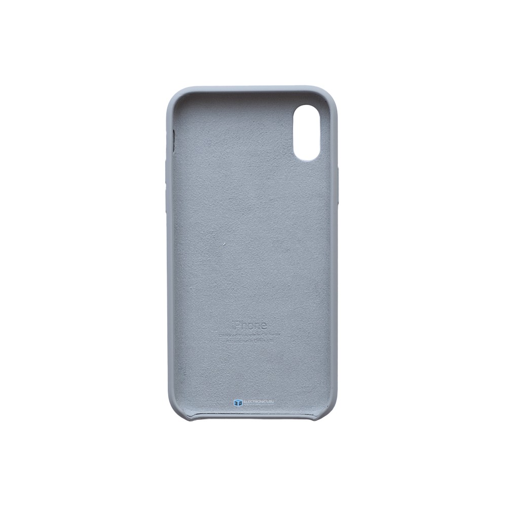 Чехол для iPhone X / iPhone XS силиконовый (серый)