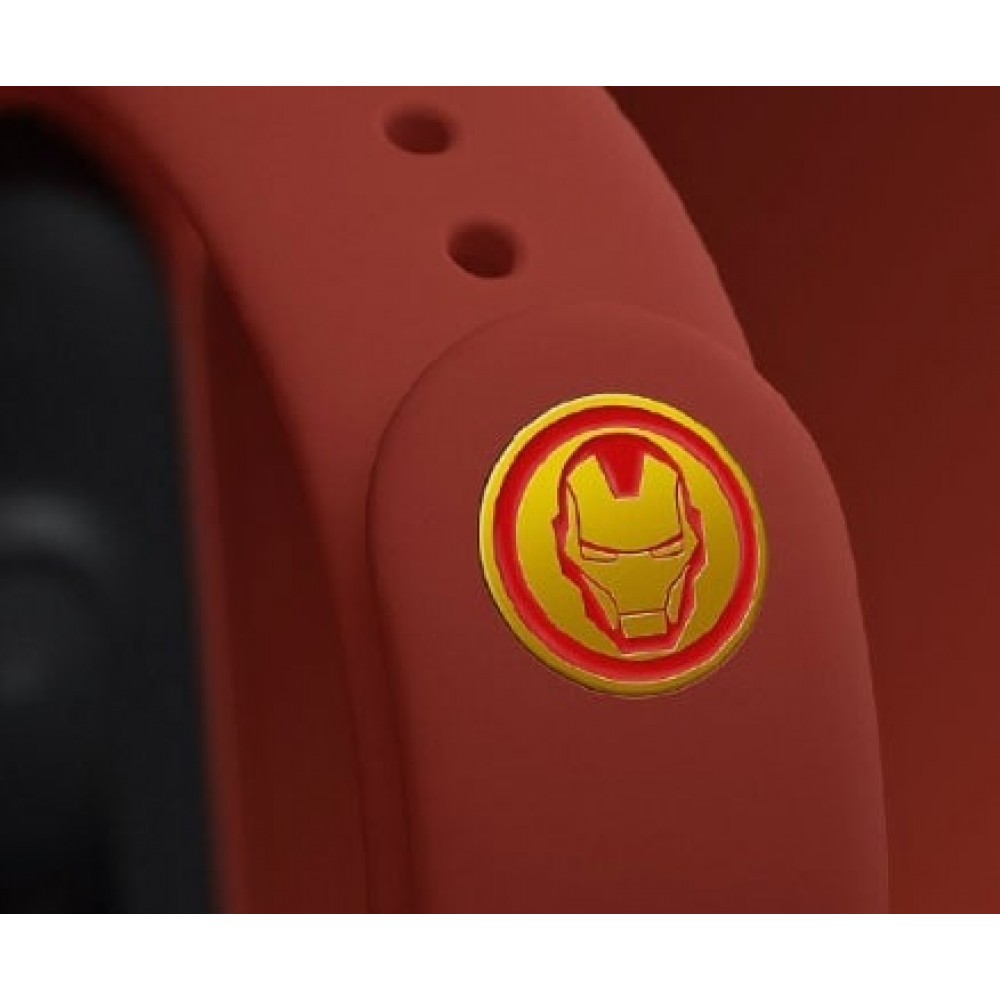 Кнопка-застежка для браслета Mi Band 4 / Mi Band 3 с эмблемой Железного Человека