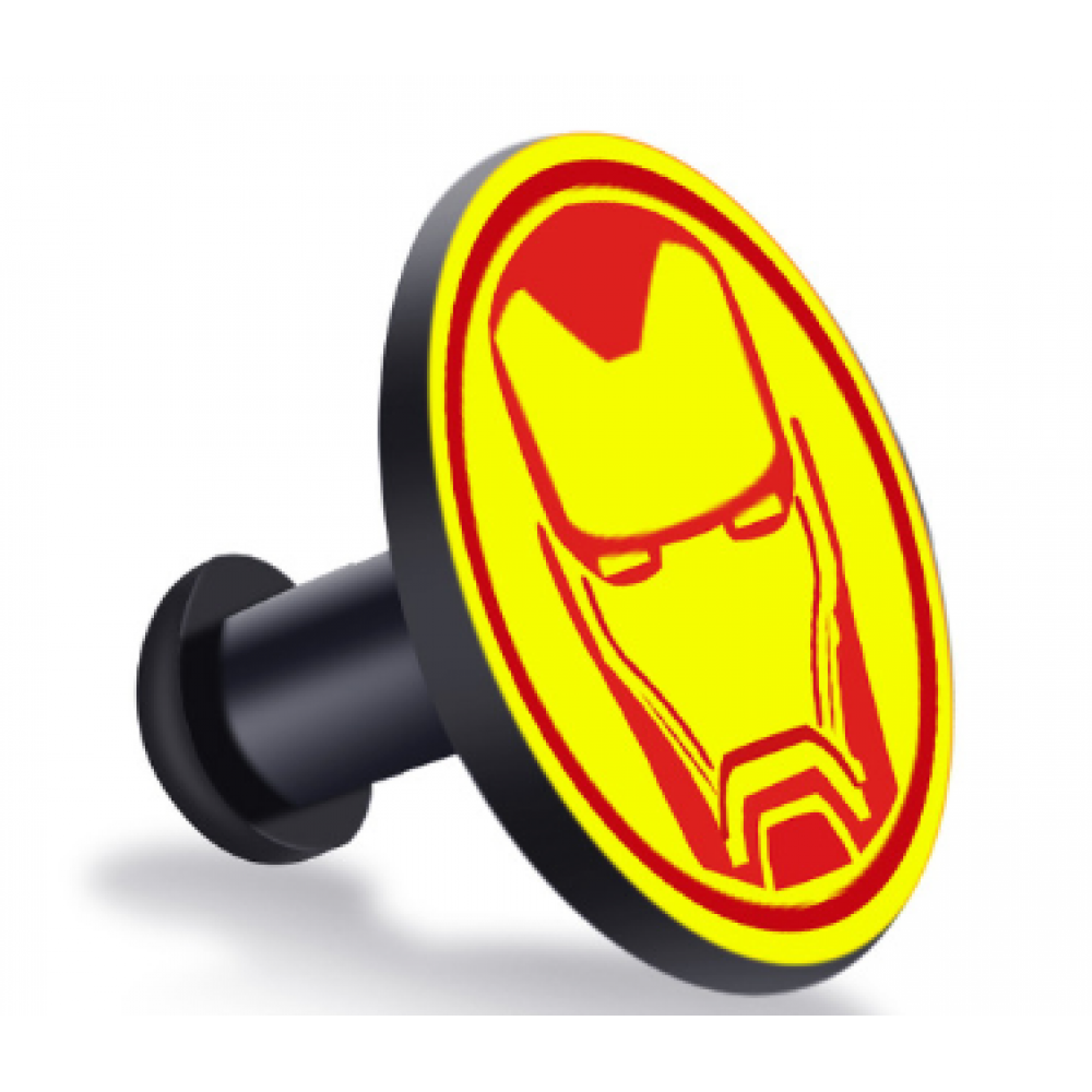 Кнопка-застежка для браслета Mi Band 4 / Mi Band 3 с эмблемой Железного Человека