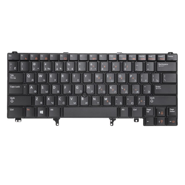 Клавиатура для Dell Latitude E6420 с подсветкой и трекпоинтом
