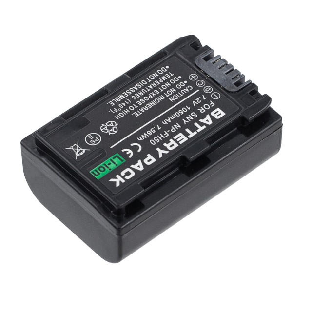 Аккумулятор NP-FH50 для Sony DSLR-A290 | DSC-HX1 | DCR-SX45E | DSC-HX200 | DSLR-A230 | DSC-HX100/V - 1050mah