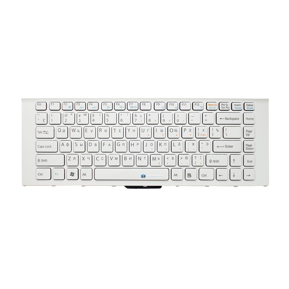 Клавиатура для Sony Vaio VPC-EA белая
