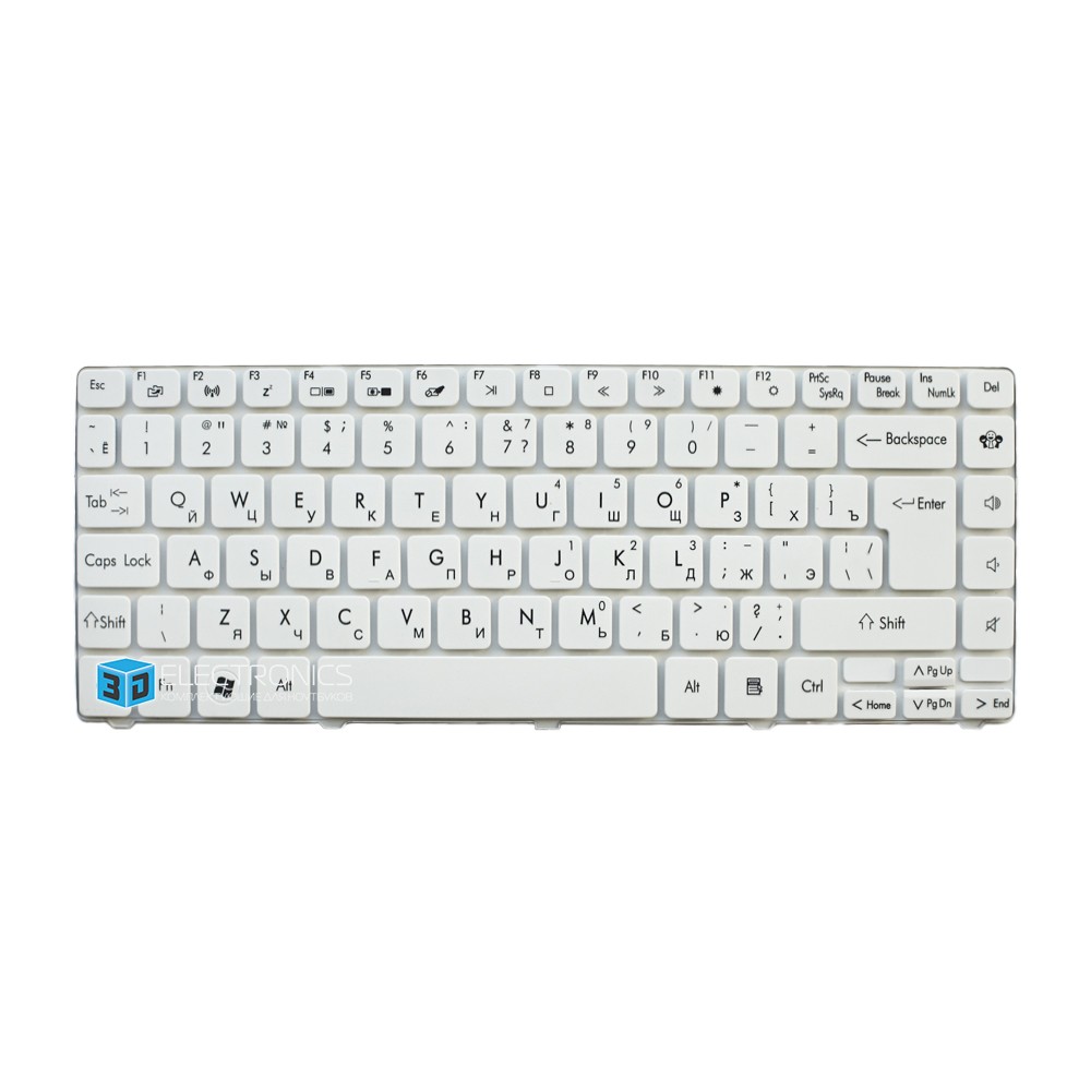 Клавиатура для PACKARD BELL EASYNOTE NV49C белая