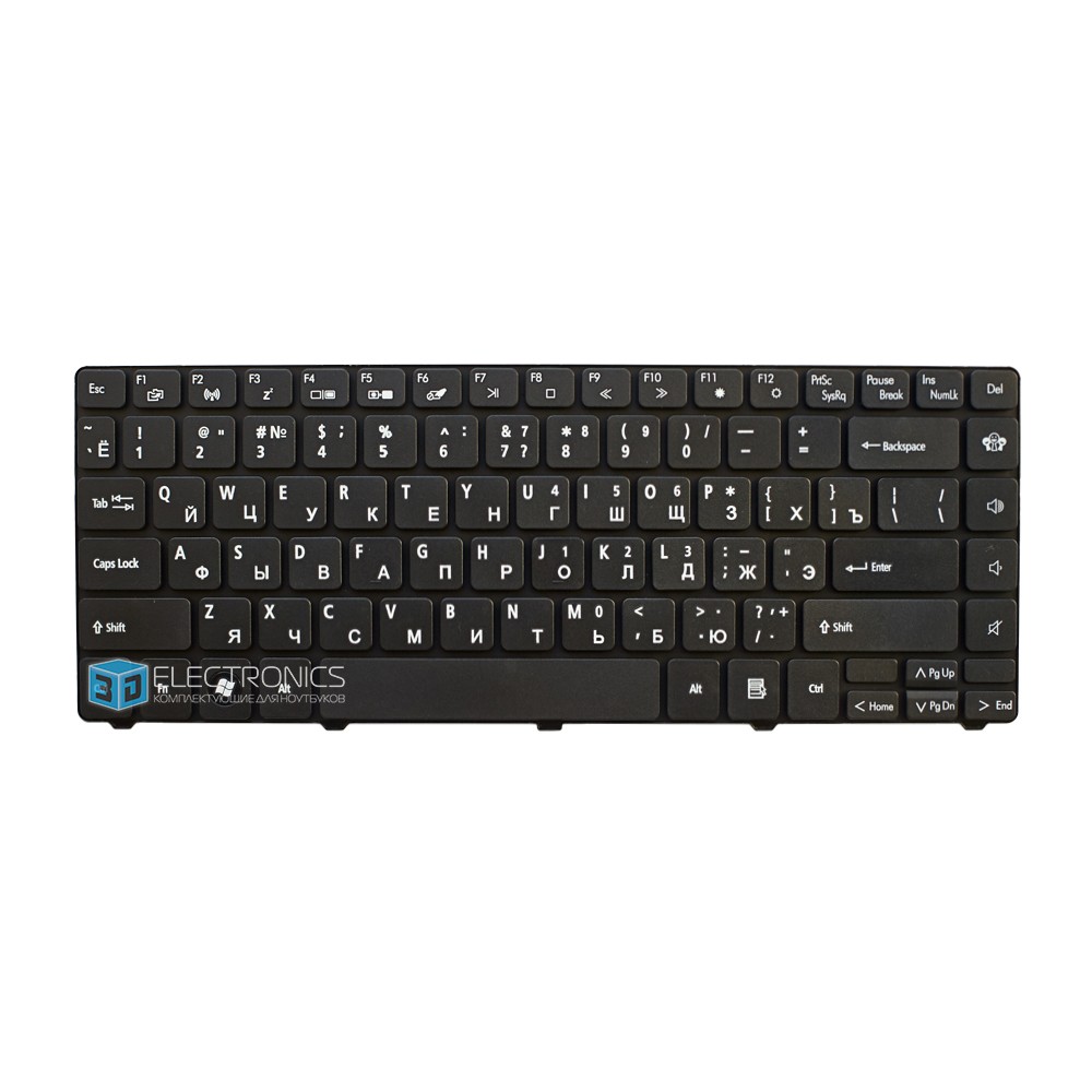 Клавиатура для PACKARD BELL EASYNOTE NM85 черная